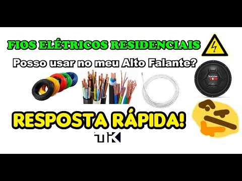 Vídeo: O fio do alto-falante pode ser usado para iluminação?