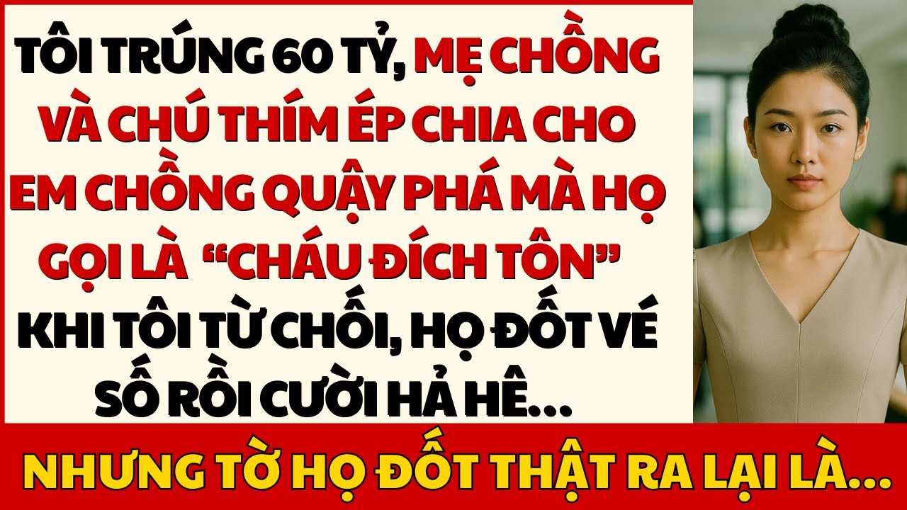 Mẹ Chồng ĐỐT Vé Số Trúng 60 Tỷ Của Tôi Vì Không Chia Cho Con Bà, Nhưng Sự Thật Khiến Bà Hối Hận...