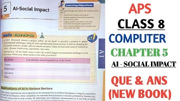 army public school class 8 Computer| Live Wire | Chapter 5  AI SOCIAL IMPACT @nksclasses