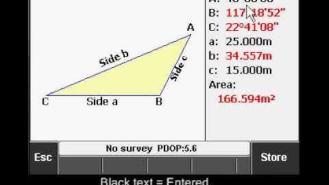 Triangle Solutions in Trimble Access