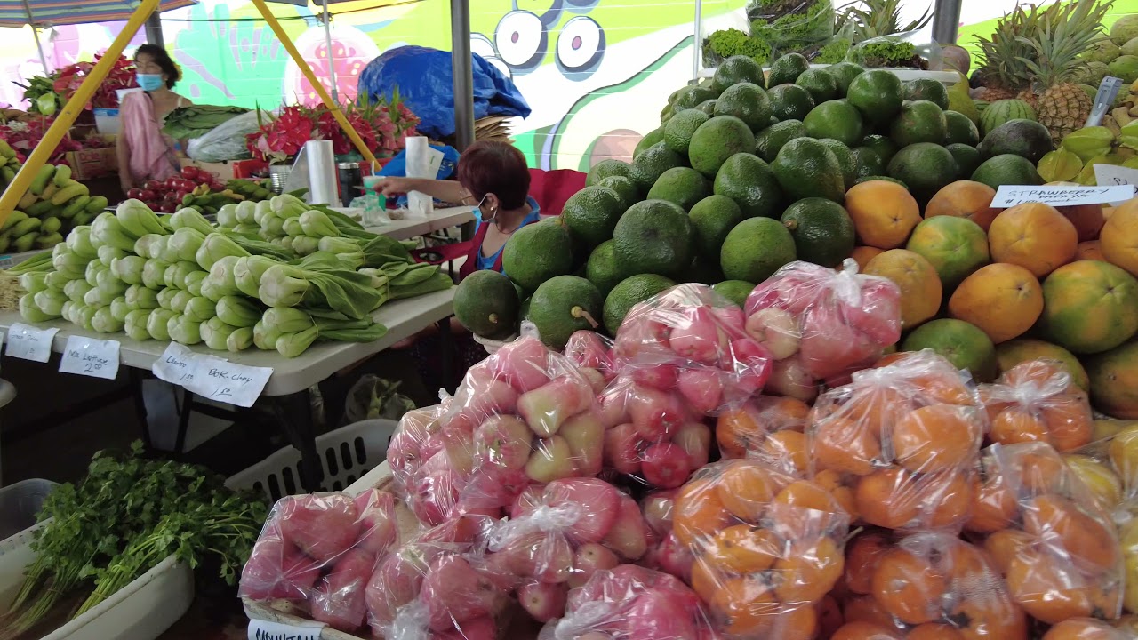Farmers Market on Saturday in downtown Hilo, Hawaii YouTube