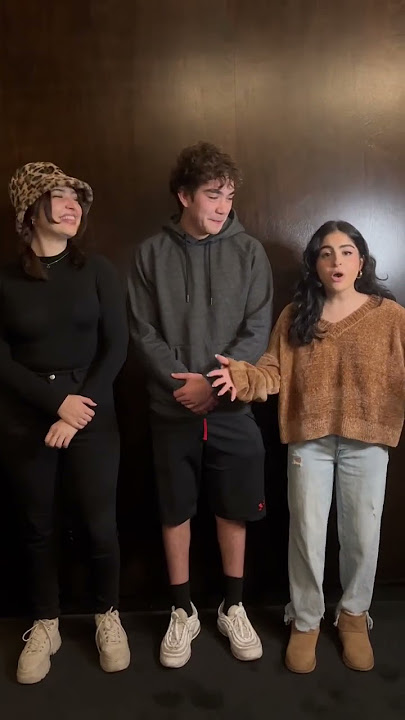 doing our best impressions @jacksenlunaa @RyniaKando #collab #shorts