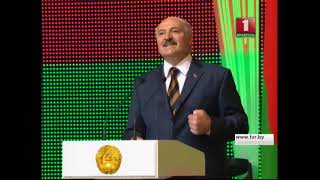 (Archive 2014) Belarusian President Alyaksandr Lukashenka speaks Belarusian at Republic Day Event