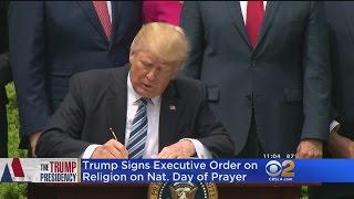 Trump Signs Executive Order On Religious Freedom