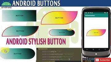 android stylish button | how to create custom stylish button in android using xml