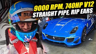 Ferrari 599 Evoluzione 740Hp V12 Straight Piped Hearing Loss