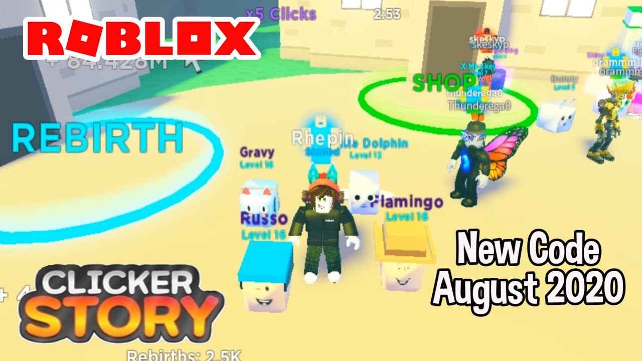 roblox clicker story game