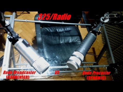 Rode Broadcaster vs Rode Procaster AB test (english)