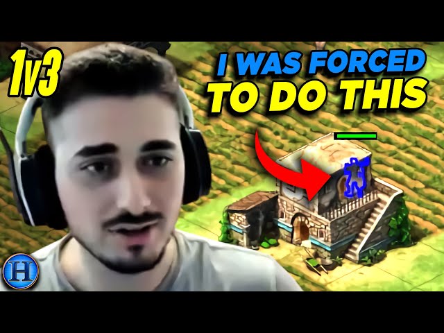 There is NO WAY They Will Find This villager | 1v3 AoE2 class=