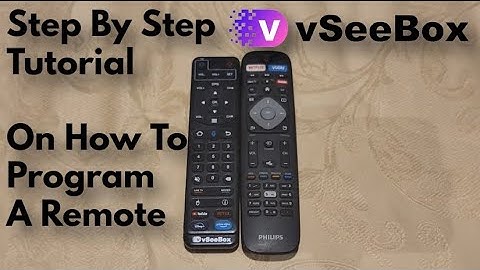 How To Program Your vSeeBox Remote