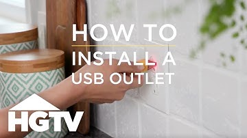 How to House: How to Install a USB Outlet | HGTV