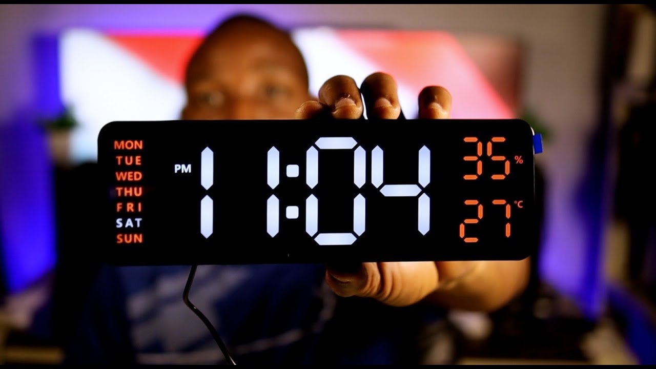 LED Alarm Clock for $12 with Temperature & RH | DS 6657 | Review ...