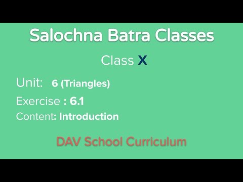 Class 10th - Unit 6 - Introduction