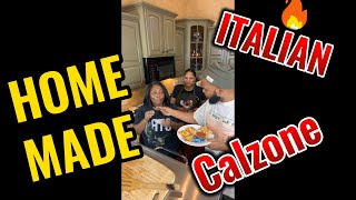 Making homemade Calzone with Trina Braxton