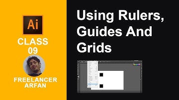 Adobe Illustrator Class 9 Using Rulers Guides and Grids | Urdu