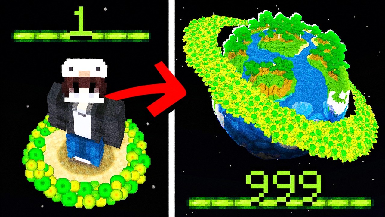 Minecraft, But Your XP = World Size...