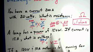 Physics #7 A - Electricity - Now You Try.wmv
