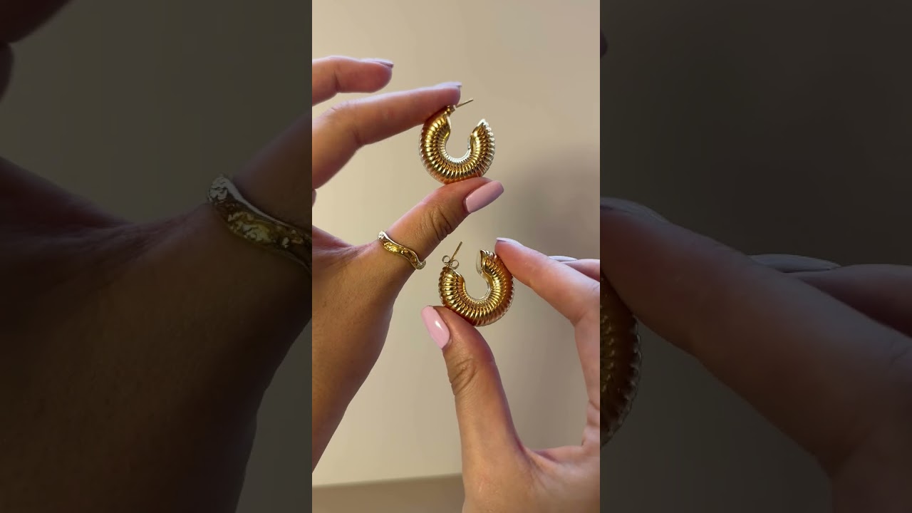 Waterproof & Tarnish Free Gold Earrings