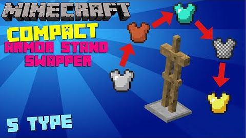 super COMPACT armor stand swapper - All 5 armor types tutorial.(XB1, PE, WIN10, switch)