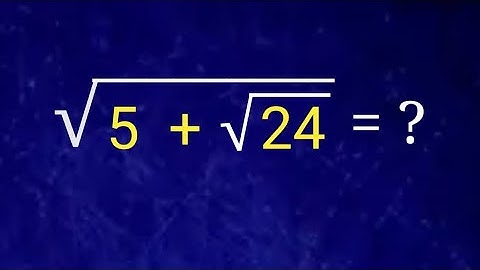 Nice Radical Problem |Math Olympiad Question|Interesting Mathematics|Mathematical Problem