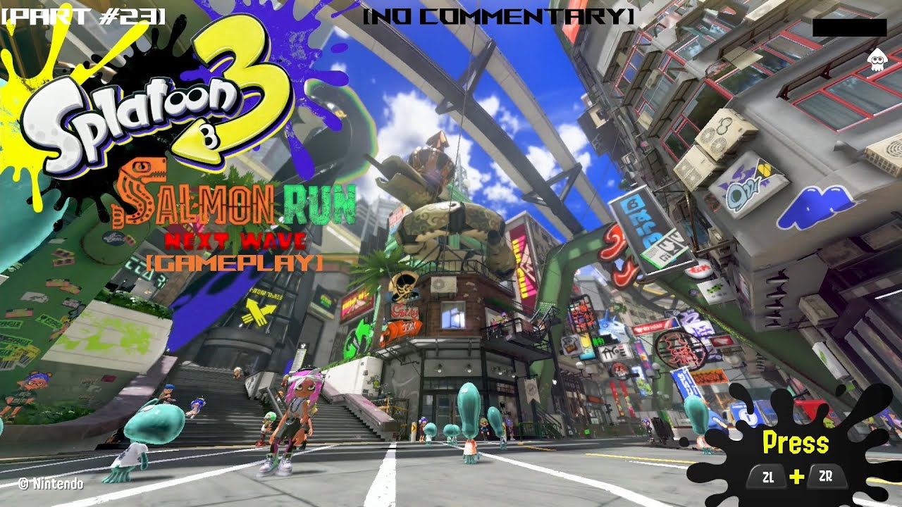 Splatoon 3 SalmonRun Gameplay | [Part #23] | Playing Jump rope With Big-Shot Wave Breaker