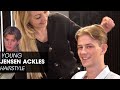 Men&#39;s hairstyle ☆ Young Jensen Ackles - flow with parting