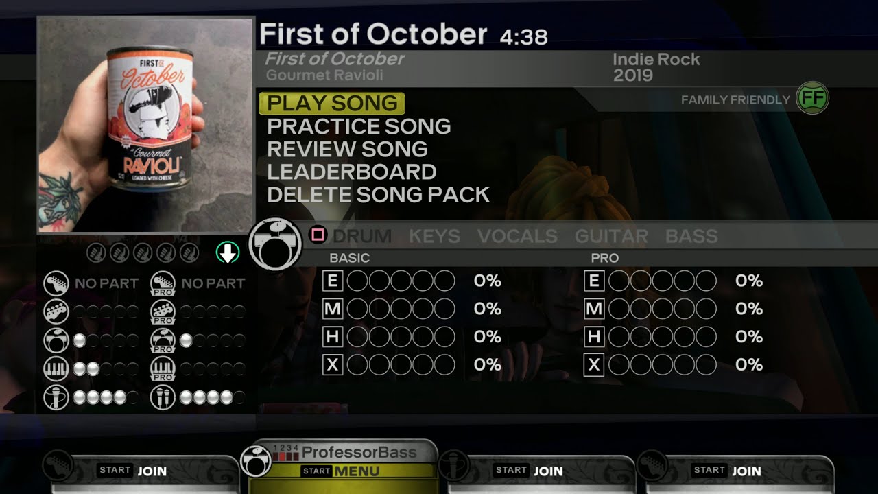 Rock Band 3: Custom Song "First of October" by First of October