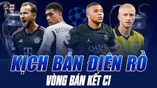 KỊCH BẢN ĐIÊN RỒ VÒNG BÁN KẾT C1: REAL MADRID NGÃ NGỰA Ở HANG HÙM, DORTMUND HẠ GỤC PSG VÀ MBAPPE