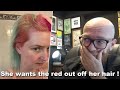 She wants the red / pink out - Hair Buddha reaction video on a hair fail #hair #beauty