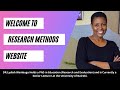 Welcome to research methods class website by drlydiah wambugu