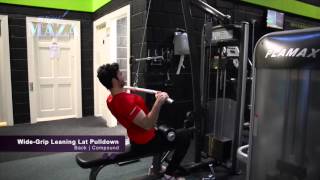 Wide Grip Lat Pulldown Leaning Backwards