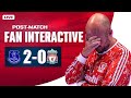 Everton 20 liverpool  post match reaction show
