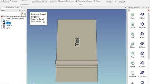 Adding Text to a Part in IronCAD