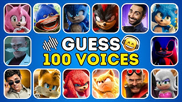 Guess 100 Sonic the Hedgehog 3 Characters by Voice, Meme and Dance | Sonic the Hedgehog 3 Movie Quiz
