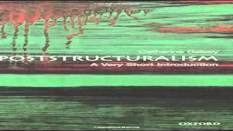 Poststructuralism A Very Short Introduction