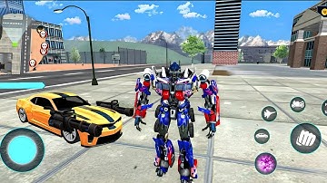 Optimus Prime Multiple Transformation Jet Robot Car Game 2020 - #2 Android Gameplay