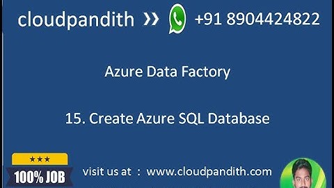 Azure Data Factory || Azure SQL Databases - Introduction || Relational databases in Azure