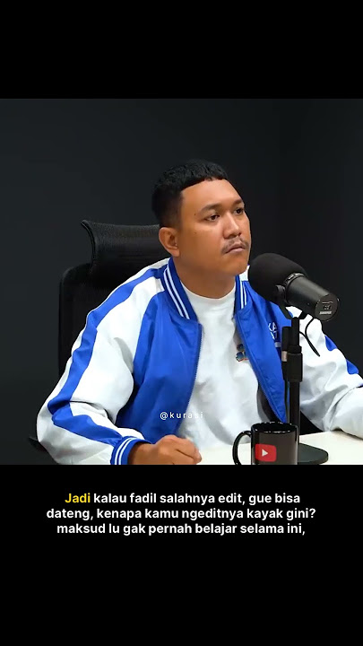 Dany Beler nyimak serius pak dosen Raditya Dika