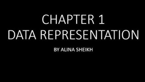 CHAPTER 1 DATA REPRESENTATION ACTIVITY 1.4 ANSWERS Cambridge IGCSE™ and O Level Computer Science