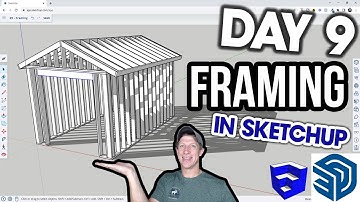 Learn SketchUp in 30 Days DAY 9 - Modeling Framing!