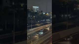 Mounted Police Horses Flee After Pyrotechnics Ignite
