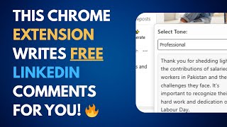 This FREE Chrome Extension Writes LinkedIn Comments FOR You! 🔥