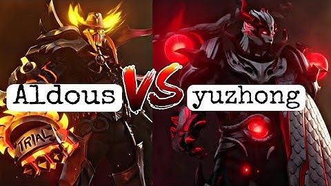 Aldous 500 stack vs yu zhong {1v1}mobile legend bang bang