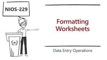 Formatting Worksheets | Class 10 Data Entry Operations | eLearning Course by Gyaniversity Education