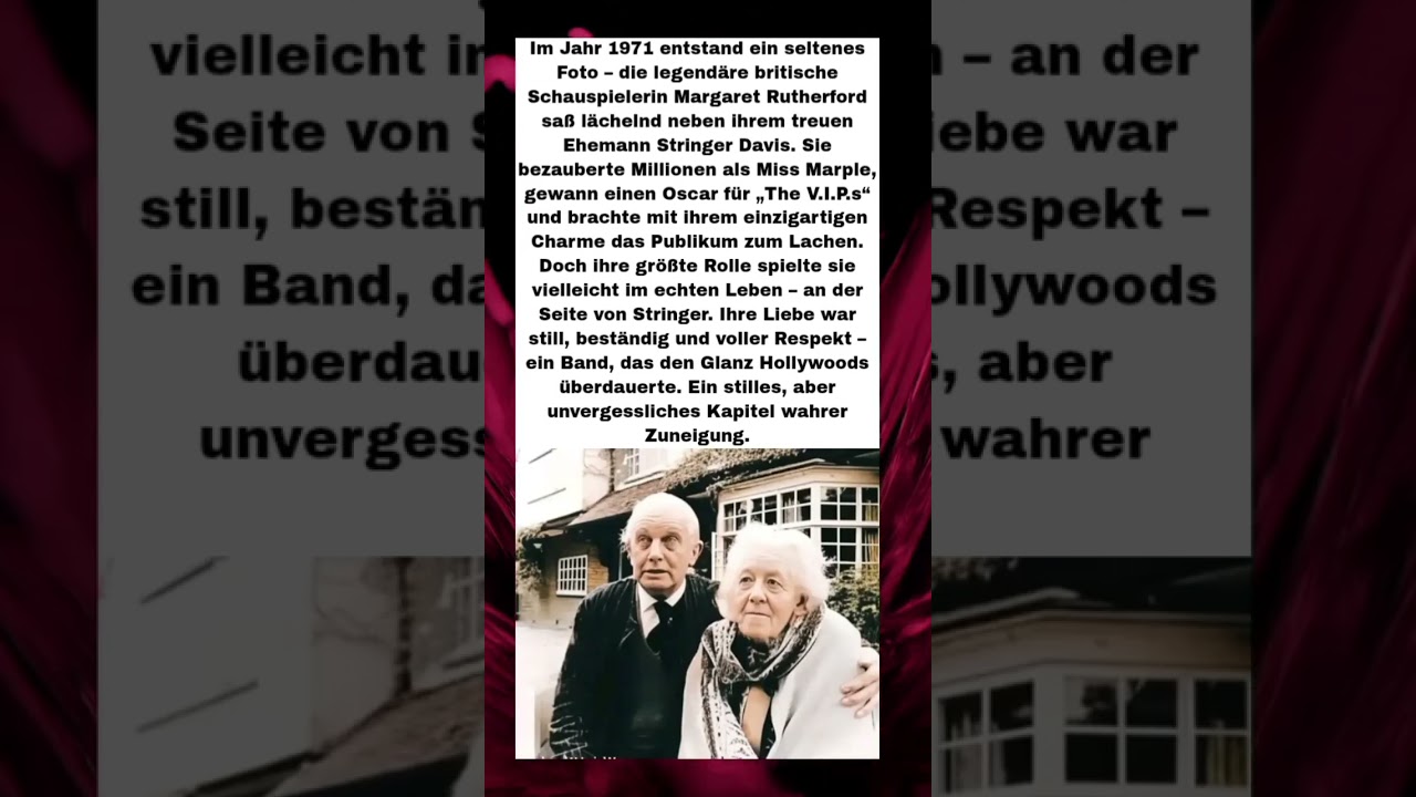 💞 Die wahre Liebe von Margaret Rutherford – Stärker als Ruhm und Zeit 