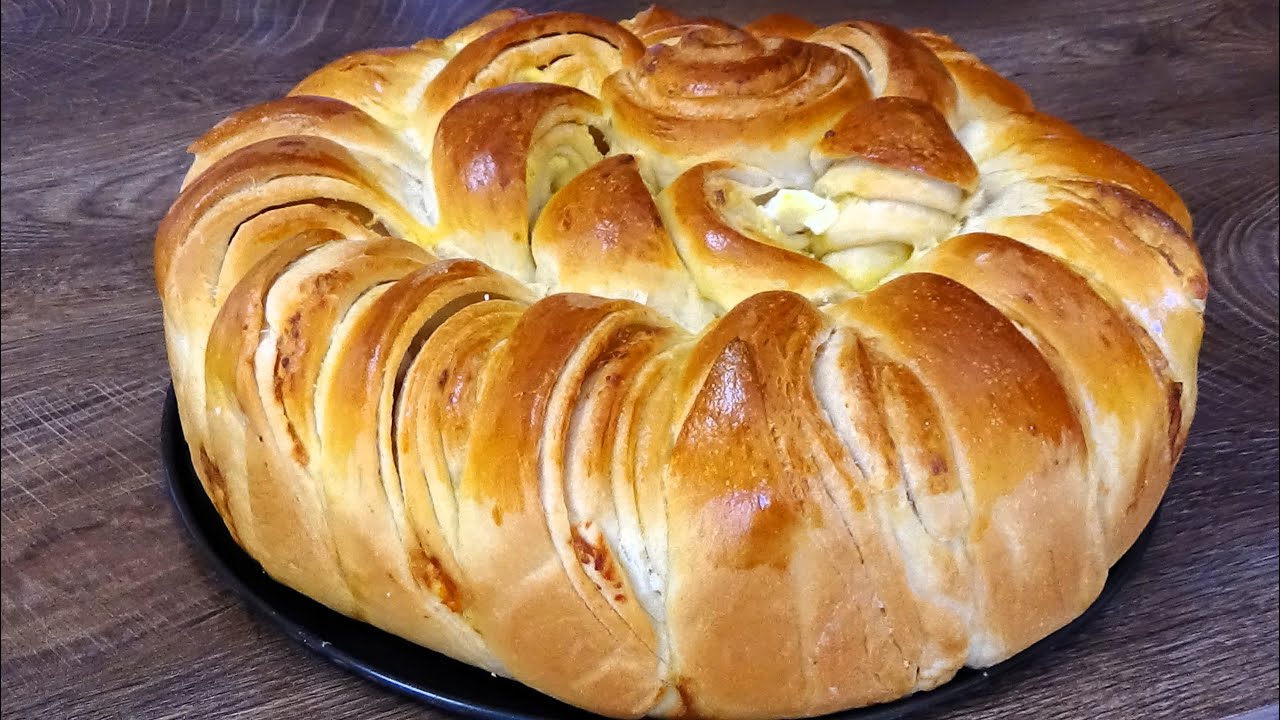 Пышный пирог с сыром. Шаг за шагом!