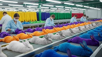 Inside the Rabbit Fur Factory - How Rabbit Fur Becomes Luxury Shoes, Bags | FULL PROCESS