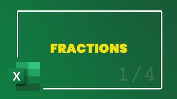 Working With Fractions | Excel Tutorial