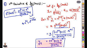 DIFFERENTIAL CALCULUS | nth differential Coefficient and LEIBNITZ