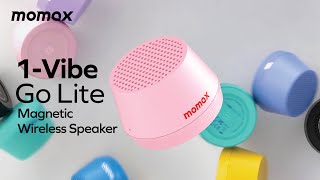 Download Lagu [ Momax ] 1-Vibe Go Lite Magnetic Wireless Speaker | 8 Colors to Play With Your Vibe! MP3